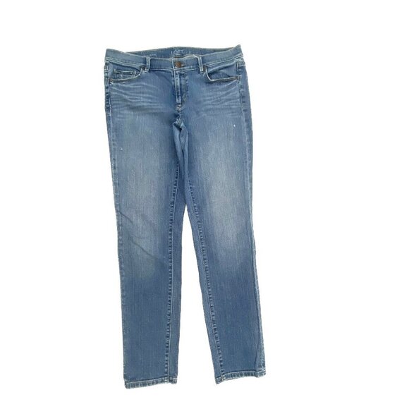 Loft Modern Skinny Distressed Women's size 10 Medium Wash Blue Denim Jeans - Picture 1 of 4